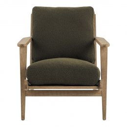 Fauteuil JULES bouclette - Kaki