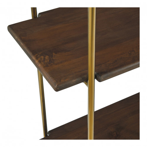 VICTOR Bookcase in Waxed Mango Wood Walnut Finish