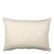 Housse de coussin GALETS en polycoton brodé - Rose et curry - 60 x 40 cm
