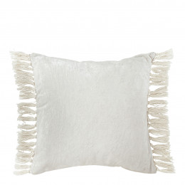 Housse de coussin PAULA en velours irisé - Blanc - 50 x 50 cm