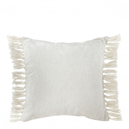 PAULA iridescent velvet cushion cover - White - 50 x 50 cm