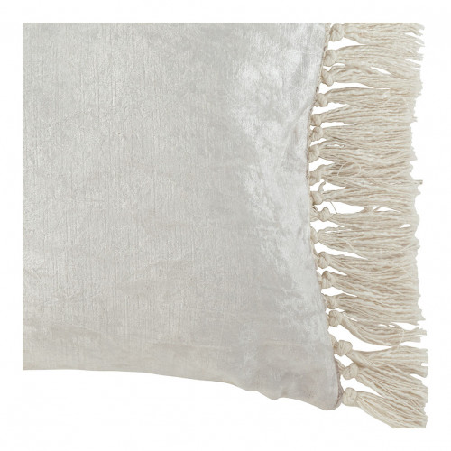 Housse de coussin PAULA en velours irisé - Blanc - 50 x 50 cm Housse de coussin PAULA en velours irisé - Blanc - 50 x 50 cm