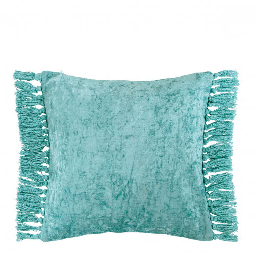 PAULA Cushion Cover in Iridescent Velvet - Aqua Blue - 50 x 50 cm