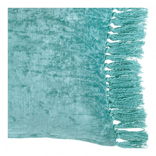 PAULA Cushion Cover in Iridescent Velvet - Aqua Blue - 50 x 50 cm