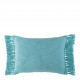 Housse de coussin PAULA en velours irisé - Bleu aqua - 60 x 40 cm