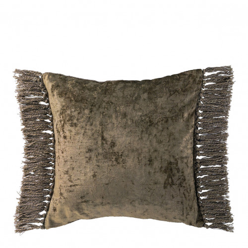 PAULA Cushion Cover in Iridescent Velvet - Taupe - 50 x 50 cm