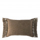 Housse de coussin PAULA en velours irisé - Taupe - 60 x 40 cm