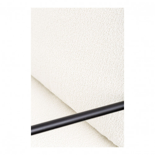 GASPARD Armchair in Bouclé and Metal - Cream