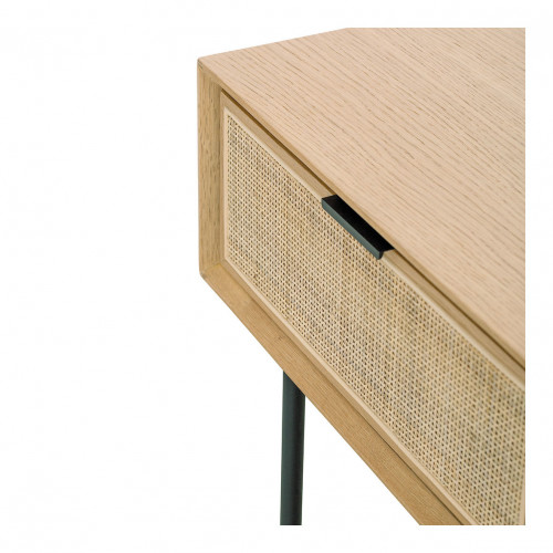 AUGUSTIN Light Oak and Caning Console