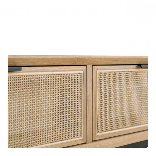 AUGUSTIN Light Oak and Caning Console