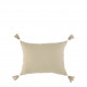 Housse de coussin MATTÉO en velours de coton - Blanc - 30 x 40 cm