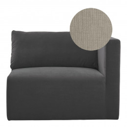 LOU Sofa in linen - Beige - Right module