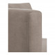 Canapé LOU en velours de coton - Taupe - Module gauche