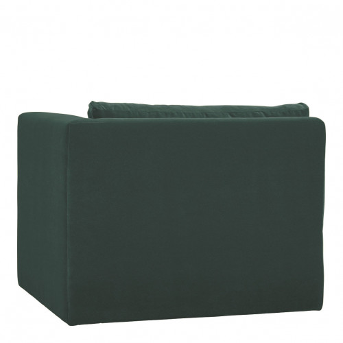 LOU Sofa in cotton velvet - Forest green - Right module