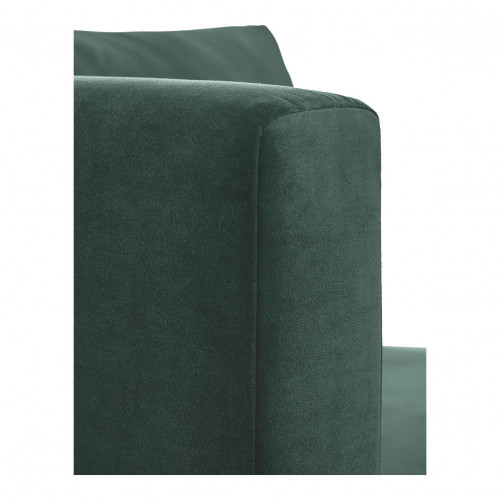 LOU Sofa in cotton velvet - Forest green - Left module