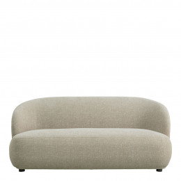 LISETTE Sofa in velvet jacquard fabric - Sand