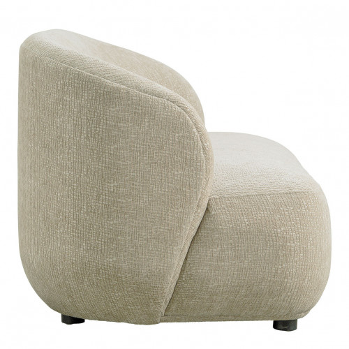 LISETTE Sofa in velvet jacquard fabric - Sand