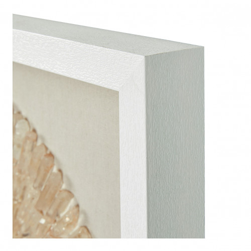 ROSETTE wall decoration in stone - Ecru