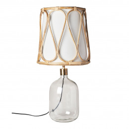 SUZANNE Lamp Base in Transparent Glass