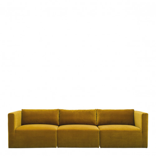 LOU sofa in velvet - Saffron - Left module