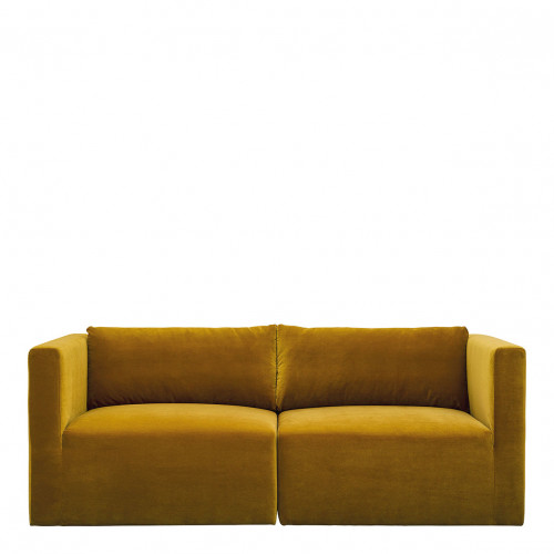 LOU Sofa in Velvet - Saffron - Right Module