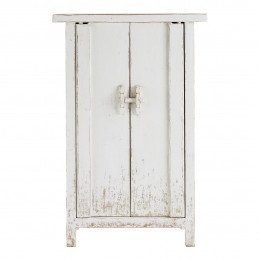 Buffet BAO en orme recyclé - Blanc