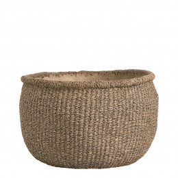 Cache-pot CIKA en ciment beige - Petit modèle - 39 x 37 x 24 cm