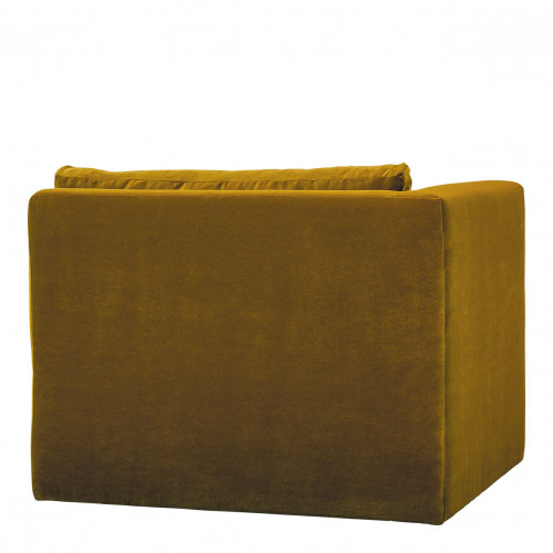 LOU Sofa in cotton velvet - 3 modules - W. 297 cm - Saffron