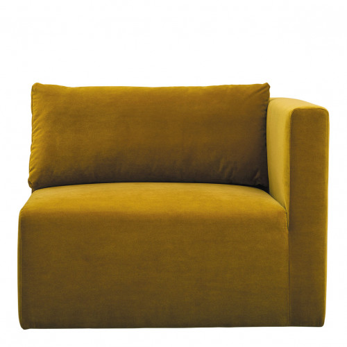LOU Sofa in cotton velvet - 3 modules - W. 297 cm - Saffron