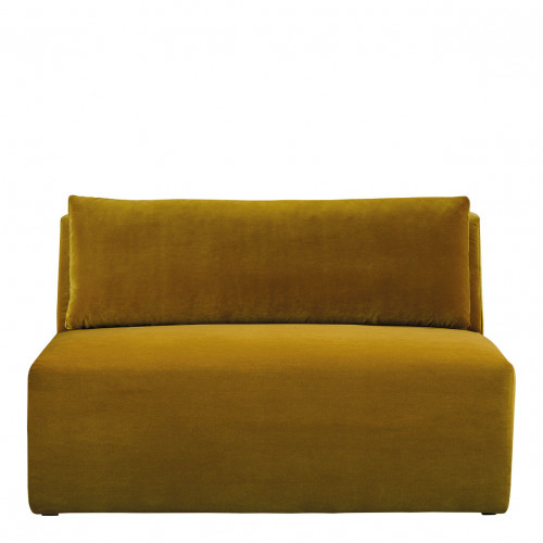 LOU Sofa in cotton velvet - 3 modules - W. 336 cm - Saffron