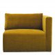 Canapé LOU en velours de coton - 3 modules - L. 336 cm - Safran