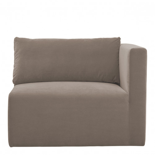 LOU Sofa in cotton velvet - 3 modules - W. 336 cm - Taupe