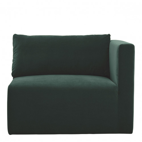 LOU Sofa in Cotton Velvet - 3 Modules - L. 336 cm - Forest Green