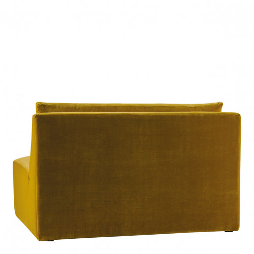LOU Sofa in Velvet - Saffron - Central Module - L. 130 cm