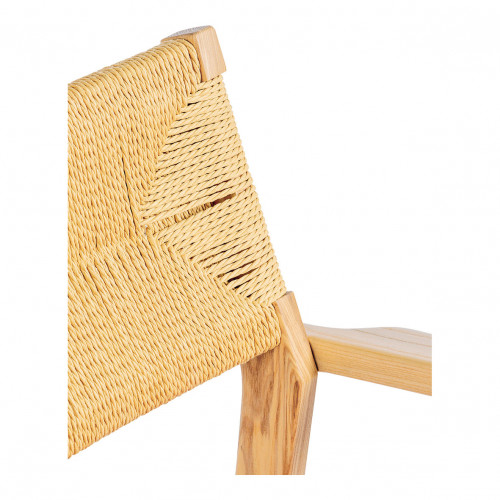 PALOMA Paper Cord and Velvet Chair - Raspberry