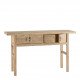 Console BAO avec 2 tiroirs en orme recyclé - Naturel