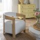Fauteuil ARSÈNE en bouclette - Crème