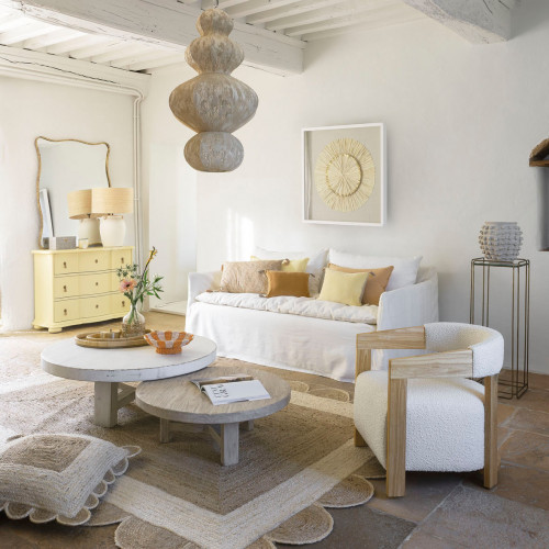 ARSÈNE Armchair in Bouclé - Cream