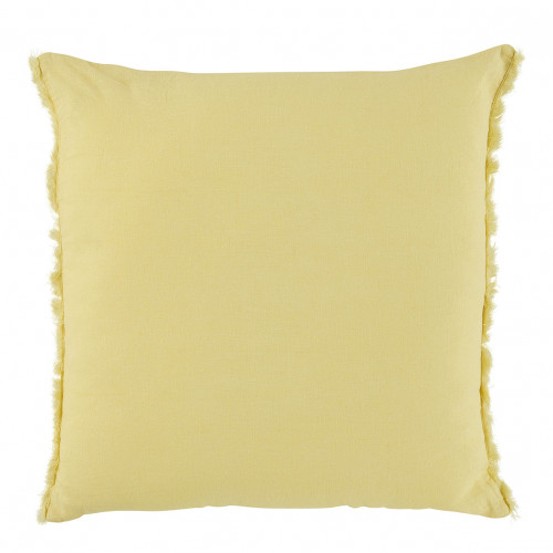 CHLOÉ Washed Linen Cushion Cover - Pastel Yellow - 50 x 50 cm