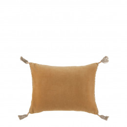 Housse de coussin MATTÉO en velours de coton - Abricot - 30 x 40 cm