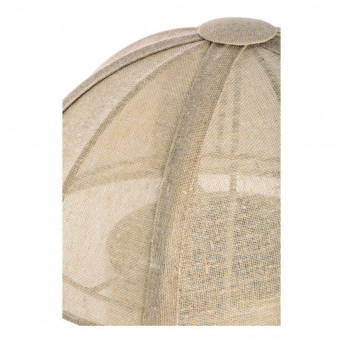 HÉLOÏSE Lamp in Golden Metal - Cream Fabric Shade - Large Model - ø 48 x 50 cm