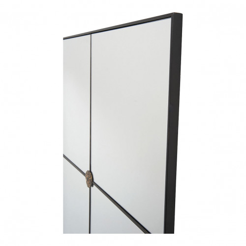BASILE Mirror in black metal - H. 80 cm