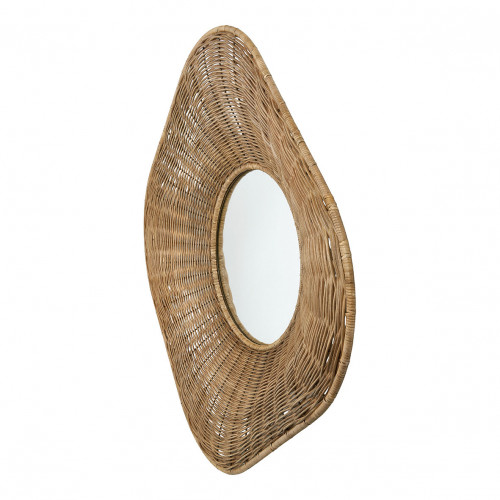 ISIS Mirror in rattan and metal - H. 100 cm