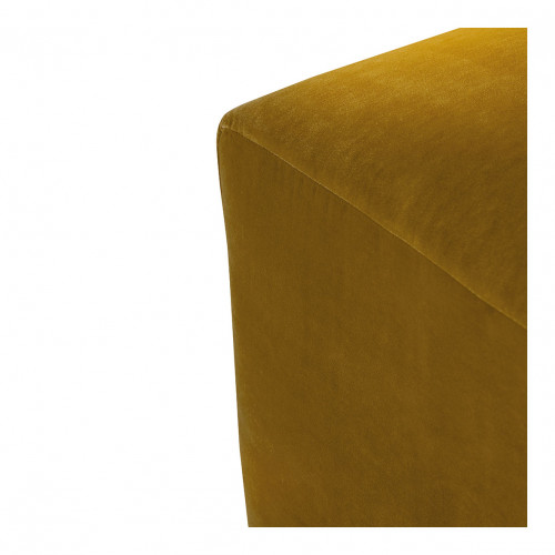 LOU ottoman in velvet for LOU sofa - Saffron