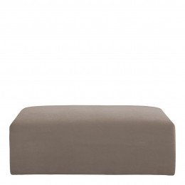 LOU ottoman in cotton velvet for LOU sofa - Taupe