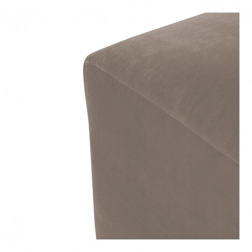 LOU ottoman in cotton velvet for LOU sofa - Taupe