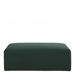 Pouf LOU en velours de coton pour canapé LOU - Vert forêt