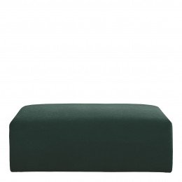 Pouf LOU en velours de coton pour canapé LOU - Vert forêt