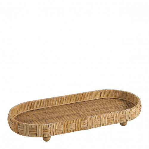 Set de 2 plateaux ÉLYA en rotin Set de 2 plateaux ÉLYA en rotin