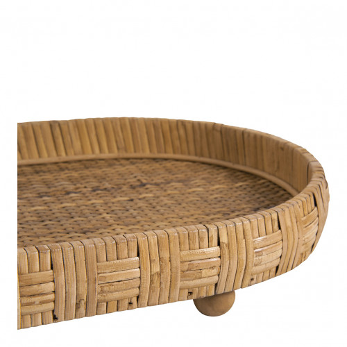 Set de 2 plateaux ÉLYA en rotin Set de 2 plateaux ÉLYA en rotin
